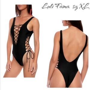 NWT LULI FAMA one-piece swimsuit sz XL